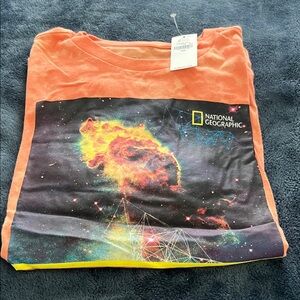 Old Navy Orange National Geographic Kids Tee